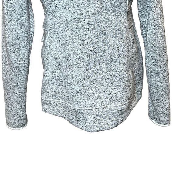 Eddie  Bauer heathered gray full zip 4 pocket fleece jacket size M - Picture 10 of 16